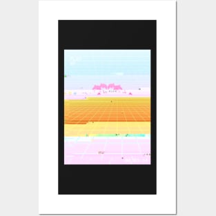 Glitch VHS Vaporwave Posters and Art